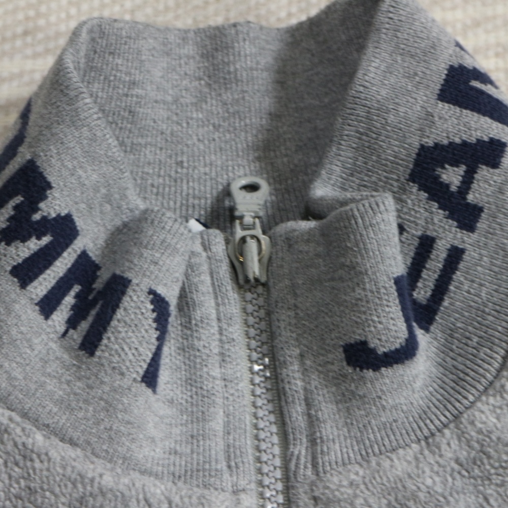 VTG TOMMY JEANS Fleece Spellout Collar Pullover - Picture 4 of 8